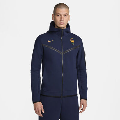 Nike Men's FFF Tech Fleece Windrunner Football Full-Zip Hoodie Blue