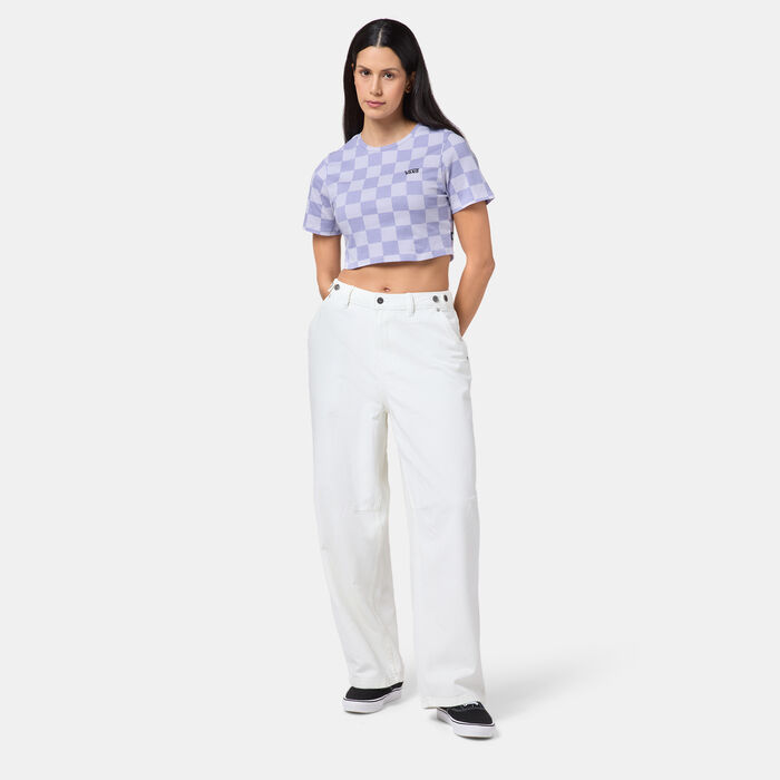 Vans Women's Checker Crop Top Multi image number 2