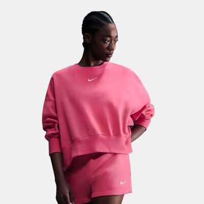 Nike Women's Sportswear Phoenix Fleece Sweatshirt Pink