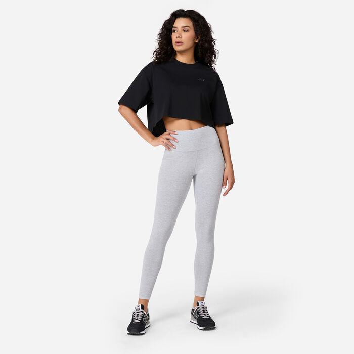 New Balance Women's Logo Jersey T-Shirt Black image number 2