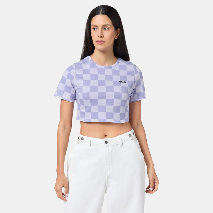 Vans Women's Checker Crop Top Multi image number 0