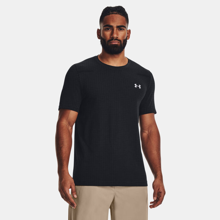 Under Armour Men's Seamless Grid Training T-Shirt Black image number 0