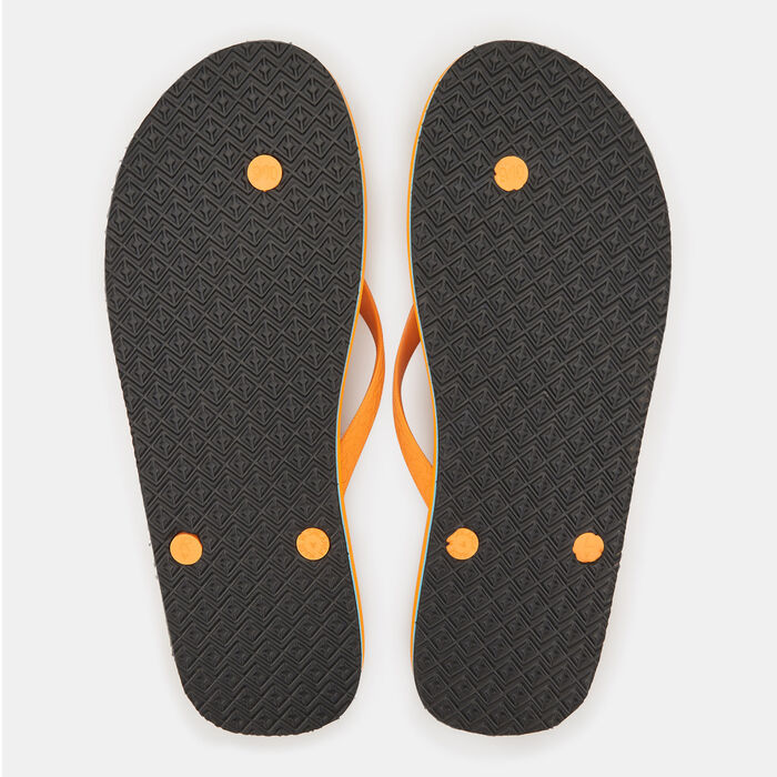 Chupps Men's Mummy Ka Pyaar Flip Flops Orange image number 1