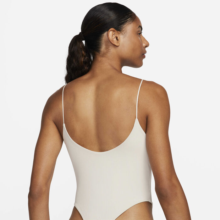 Nike Women's Sportswear Chill Cami Bodysuit Ivory image number 1