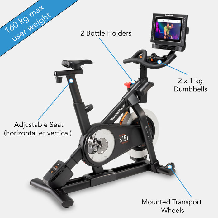 NordicTrack Commercial S15i Studio Spin Bike Multi image number 3