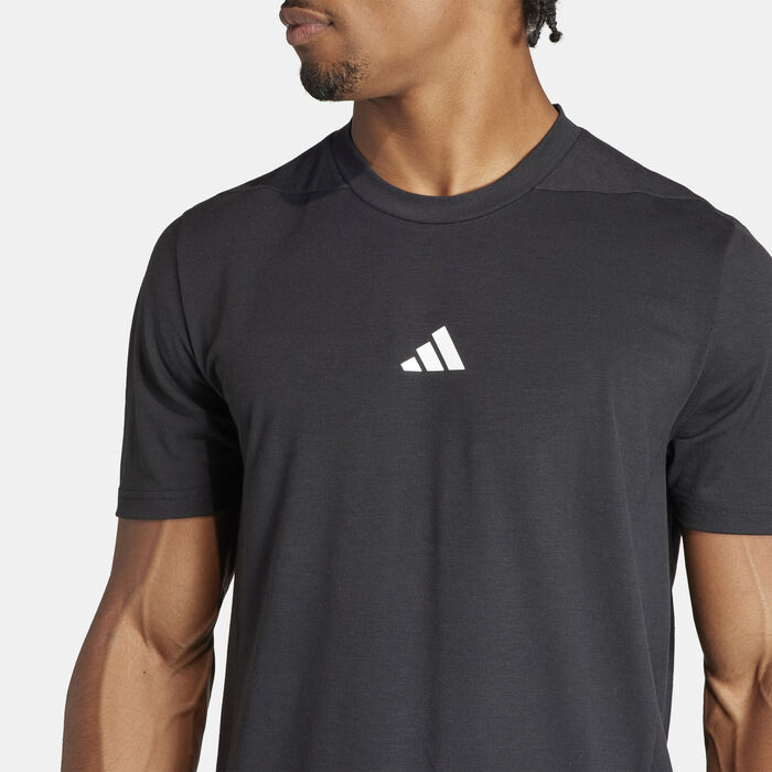 adidas Men's Designed For Training T-Shirt Black image number 3