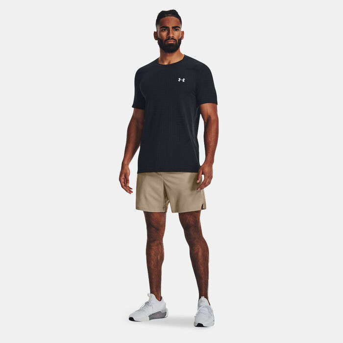 Under Armour Men's Seamless Grid Training T-Shirt Black image number 2