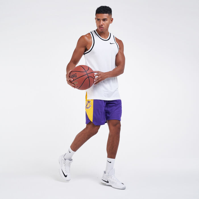 Nike Basketball NBA LA Lakers Practice shorts in purple