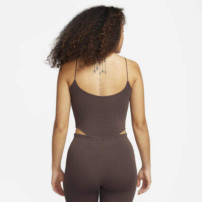 Nike Women's Sportswear Chill Cami Bodysuit Brown