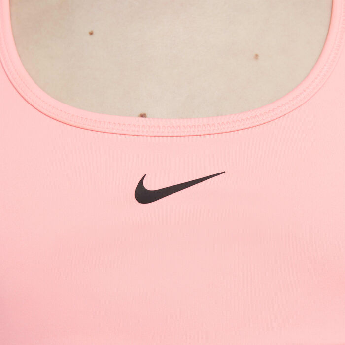 Nike Kids' Swoosh Medium-Support Sports Bra Pink image number 3