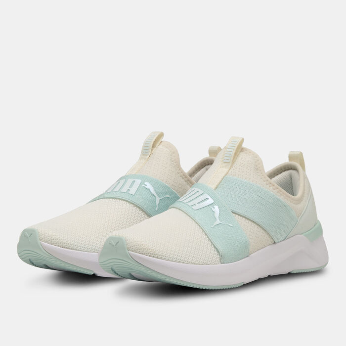 PUMA Women's SOFTRIDE Harli Slip-On Transformative Color Shoes Beige image number 1