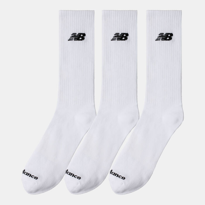 New Balance Lightweight Crew Socks (3 Pairs) White image number 1
