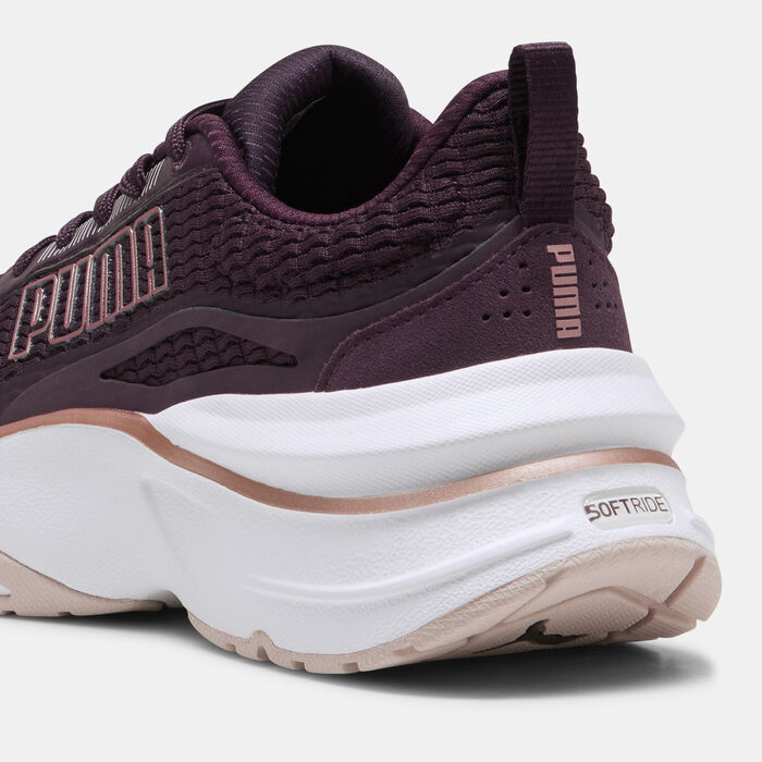 PUMA Women's SOFTRIDE Divine Metal Running Shoes Purple image number 4
