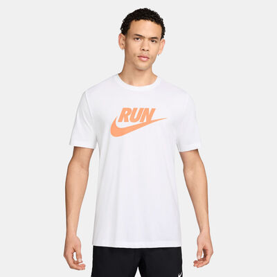 Nike Men's Dri-FIT Swoosh Running T-Shirt White